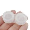 HAHIYO Contact Lens Case Box Holder Diameter 24mm Durable Leakproof Light Convenient Left/Right Eyes Contact Lens Container Soak Storage Kit For Storing Small items Travel Clear 5 Pack view 1