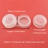 HAHIYO Contact Lens Case Box Holder Diameter 24mm Durable Leakproof Light Convenient Left/Right Eyes Contact Lens Container Soak Storage Kit For Storing Small items Travel Clear 5 Pack view 2