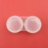 HAHIYO Contact Lens Case Box Holder Diameter 24mm Durable Leakproof Light Convenient Left/Right Eyes Contact Lens Container Soak Storage Kit For Storing Small items Travel Clear 5 Pack view 4