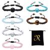 6 Anti Nausea Wristband Motion Sickness Bracelet Adjustable with Travel Bag Sea Bands for Pregnancy Acupressure Seasickness Wristband Adult and Kids Size Double Rope Extra Tight view 1