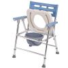 3 in 1 Commode Chair for Toilet with Arms Foldable Shower Chair with Non-Slip Rubber Tips for Seniors, Medical, Adjustable Bedside Commode, Disabled and Pregnant view 4