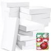 Party Funny 18 White large Gift Wrap Boxes bulk with Lids and 80 Count Foil Christmas Tag Stickers for wrapping Clothes (Robes, Sweaters, Coats, Shirts) and Xmas Holiday Present view 1