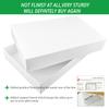 Party Funny 18 White large Gift Wrap Boxes bulk with Lids and 80 Count Foil Christmas Tag Stickers for wrapping Clothes (Robes, Sweaters, Coats, Shirts) and Xmas Holiday Present view 2
