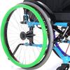 1 Pair Wheelchair Push Rim Covers, Non-Slip Wear Resistant Wheelchair Hand Push Cover(22in, green) view 1