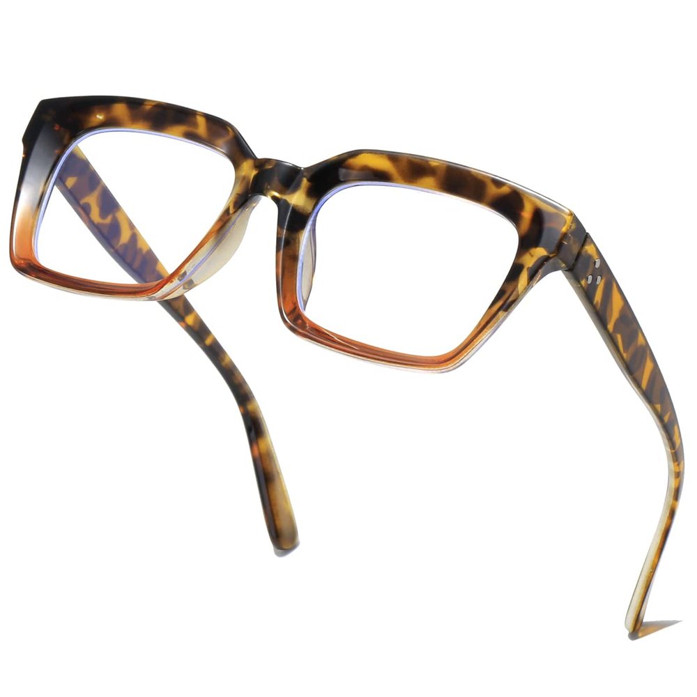 aisswzber Blue Light Blocking Glasses,Computer Reading/Gaming/TV/Phones Glasses for Women Men Thick Square Frame