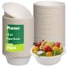 150 PCS Eco-Friendly Sugarcane Bowls - 12 oz Heavy-Duty Disposable Paper Bowls - 100% Compostable and Biodegradable for Hot or Cold Food, Snacks, Salads, Soup view 1