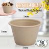 Visen 100 Pack Compostable Portion Cups,Disposable Paper Cups for Condiment,4 oz Food Sample Cups,100% Biodegradable Souffle Cups,Disposable Cups for Jello Shot & Samples Honey Nuts (Natural) view 2