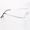 WEBUP Progressive Multifocus Reading Glasses Rimless Retro Design Round Frame Glasses for Mens Women Computer Readers,1.0 2.0 (Color : Silver, Size : 3.0X) view 2