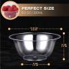 Potchen 300 Packs 8.5 oz Clear Plastic Bowls Disposable Plastic Bowls for Parties Weddings Serving Container for Candy, Soup, Dessert, Salsa, Ice Cream, Popcorn, Chip view 2