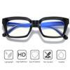 aisswzber Blue Light Blocking Glasses,Computer Reading/Gaming/TV/Phones Glasses for Women Men Thick Square Frame view 3