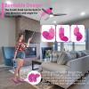 ThinkLearn Microfiber Dusters for Cleaning,14PCS Feather Dusters with Extension Pole,Bendable Washable and Extendable Duster for High Ceilings, Fans and Blinds House Cleaning Kit Pink Gift for Women view 4