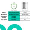 Easy Grip Baby Teething Toothbrush for 4-12 Months by LoveNoobs, Safe Design, Gentle Bristles for Sensitive Gums, BPA Free Food-Grade Silicone Toothbrush Teether, Green view 4