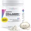 Livingood Daily Collagen Powder for Women & Men, Unflavored, Grass Fed Hydrolyzed Collagen Peptides, Protein & Multivitamins for Healthy Hair, Skin & Nails, Keto & Paleo, Gluten Free, 30 Servings view 1