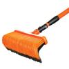 Tiger Jaw TJB2 Heavy Duty Multipurpose All-in-One Broom and Rake with Telescopic Handle and Stiff Curved Designed Bristles to Push Like A Broom Or Pull Like A Rake view 1