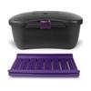 Joyboxx + Playtray LIMITED EDITION - The #1 Toy Box for Adults - Hygienic Clean and Lock Storage System, Made in the USA, Non-Toxic, Recyclable (Black and Purple) view 2