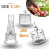 ONE-CARE Pen Tips 31G x 8mm, Box of 100, Universal Fit with Pen Devices, Extra-Thin Wall Technology for optimal flow view 2