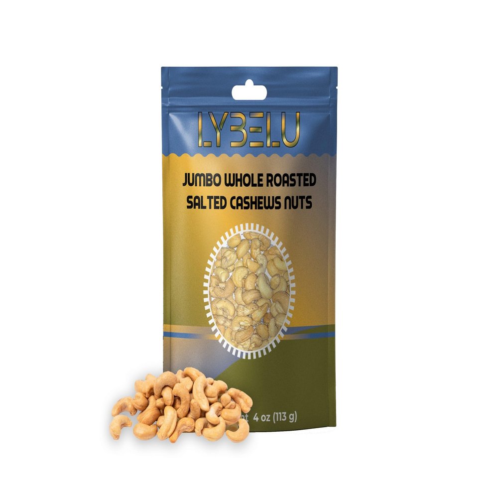 Jumbo Whole Roasted Salted Cashews Nuts  4oz