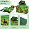 Nezyo 24 Pcs Reptile Party Favor Reptile Party Bags Snake Birthday Decorations Lizard Frog Crocodile Boxes for Jungle Baby Shower Birthday, 4. 8 x 2. 4 x 6. 3 Inch view 3
