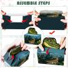 Nezyo 24 Pcs Reptile Party Favor Reptile Party Bags Snake Birthday Decorations Lizard Frog Crocodile Boxes for Jungle Baby Shower Birthday, 4. 8 x 2. 4 x 6. 3 Inch view 4