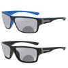 outdoor Transition Photochromic Bifocal Reading Glasses Mens and Womens 2pcs Sports Presbyopia Sunglasses Readers (2pcs-black&blue, 3.5, multiplier_x) view 1