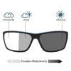 outdoor Transition Photochromic Bifocal Reading Glasses Mens and Womens 2pcs Sports Presbyopia Sunglasses Readers (2pcs-black&blue, 3.5, multiplier_x) view 2