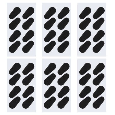 SING F LTD 100 Pairs Soft Sponge Nose Pads Self Adhesive Eyeglass Nose Pads Anti-Slip Eyeglass Nose Pads for Glasses Eyeglasses Sunglasses 1mm Black Colour