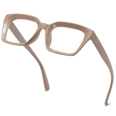 aisswzber Blue Light Blocking Glasses,Computer Reading/Gaming/TV/Phones Glasses for Women Men Thick Square Frame