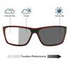 outdoor Transition Photochromic Bifocal Reading Glasses Mens and Womens 2pcs Sports Presbyopia Sunglasses Readers (2pcs-red&blue, 3, multiplier_x) view 4
