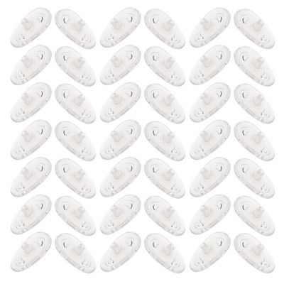 Beavorty 30pairs Silicone Nose Pads for Glasses Professional Slip Eyeglass Pads for Comfort and Stability Compatible Frames and Easy to Install