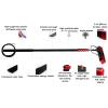 Niczu Window Cleaning Brush Equipment, Water/Hose Fed Pole, Photovoltaic and Solar Panels Cleaner Kit, Window Cleaning Pole,5.4M/18FT view 4