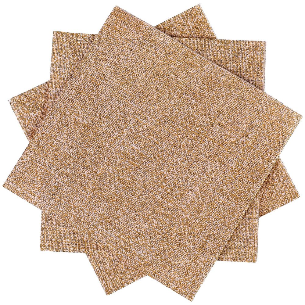 Spiareal 100 Pcs Burlap Paper Napkins 10 x 10 Inches Rustic Brown Disposable Dinner Decorative Cocktail Napkins for Party Wedding Birthday