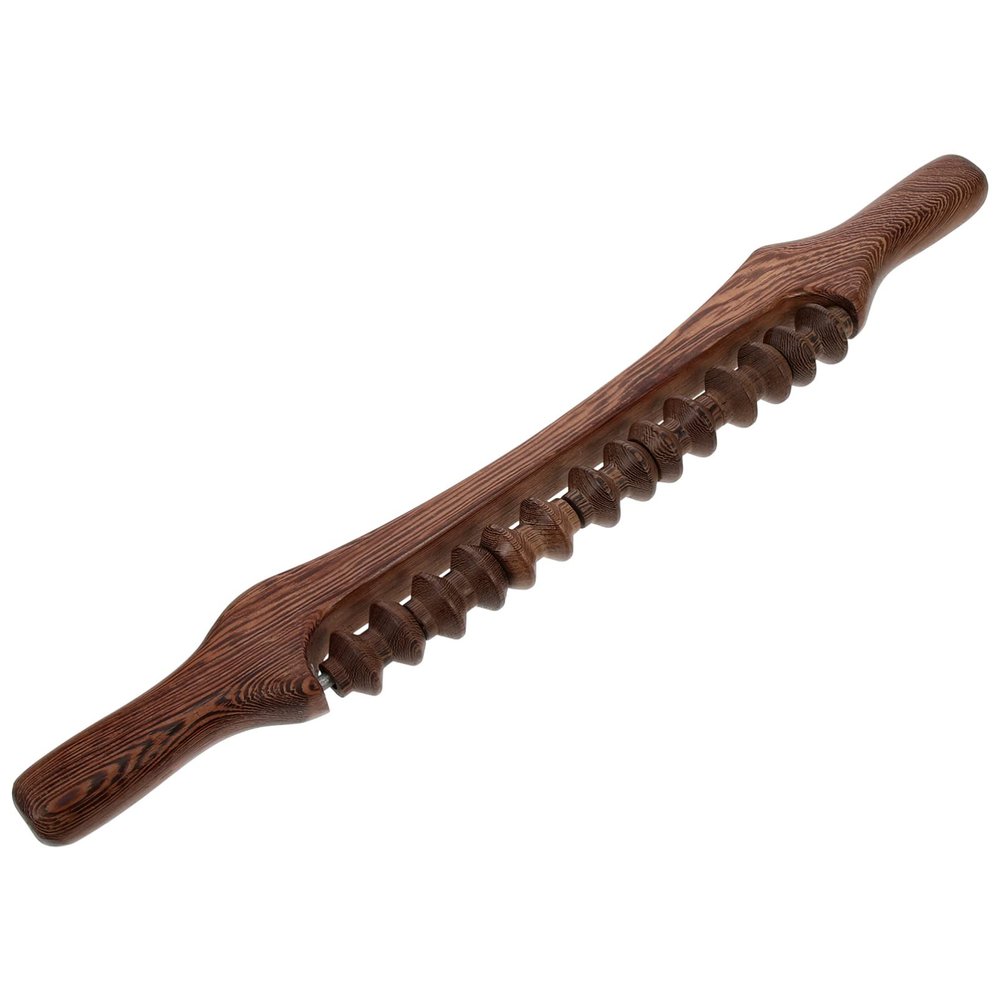 Beavorty Wooden Back Roller for Comfortable Body Massage Portable Design for Home Office and Travel Use Massage Tool for Muscle Relaxation and Fatigue Relief