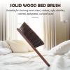 LIFKOME Dust Brush for Bed Couch Upholstery Scrub Brush Wooden Handle Wood for Cleaning view 2