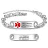 Jewelstruck Medical Alert Bracelets for Women Emergency Personalized Medical Bracelets for Women Free Engraving Custom ID Bracelets view 1