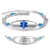 Jewelstruck Medical Alert Bracelets for Women Emergency Personalized Medical Bracelets for Women Free Engraving Custom ID Bracelets view 1