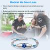 Jewelstruck Medical Alert Bracelets for Women Emergency Personalized Medical Bracelets for Women Free Engraving Custom ID Bracelets view 4