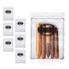 PUREVACY Poly Zipper Cigar Bag, 8 x 10 Inches. Pack of 1000 Clear Plastic Bags for Cigars, 2 Mil Thick. Tamper-Proof Small Reclosable Zip Bags for Safe Storage of Cigars view 1