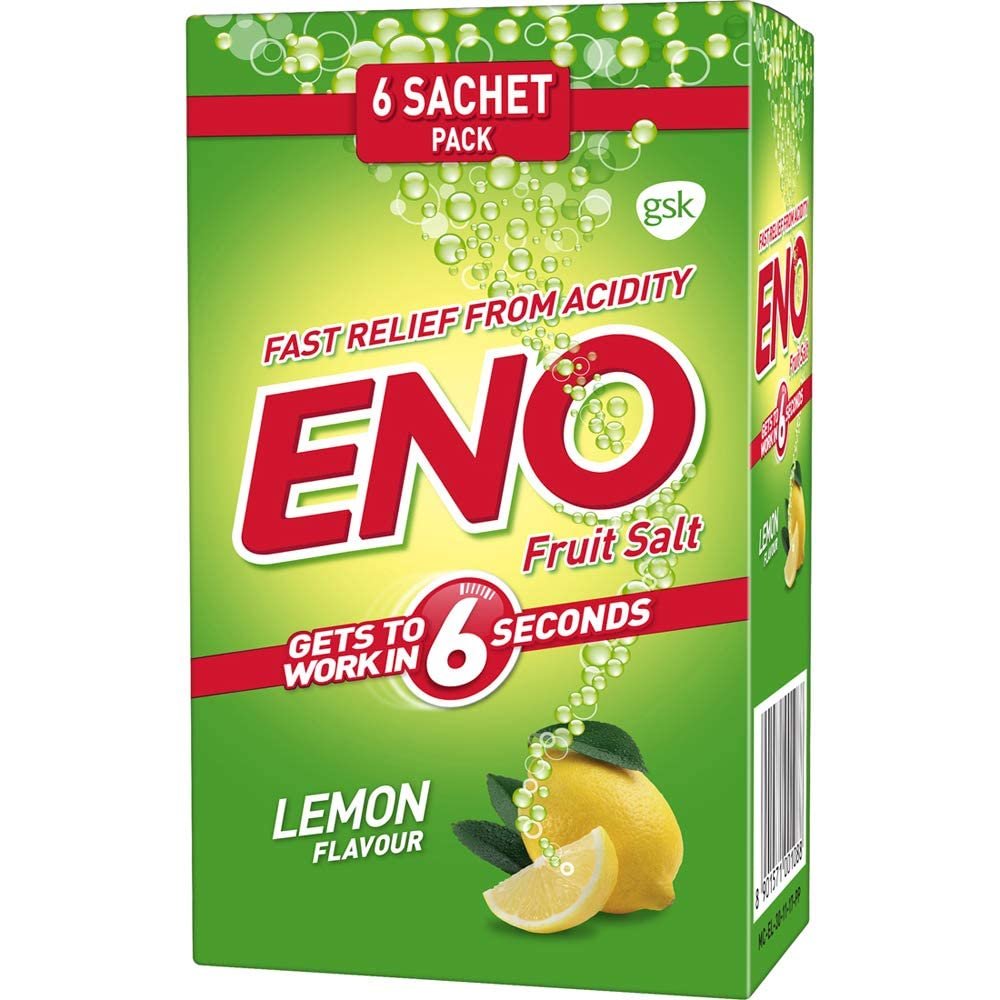 ENO Lemon Multipack Digestive (SIX Sachet) in ONE Box Total 30 GM (Each Pack Contain 5 GM)