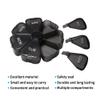 Weekly Large Pill Organizer 7 Day, Pill Box, Pill Case, Pill Container, Travel Pill Organizer, Pill Holder, Pill Box 7 Day, Pill Dispenser, Fish Oil, Pills, Supplements, Vitamins, Medicine Organizer (Black) view 2