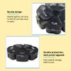 Weekly Large Pill Organizer 7 Day, Pill Box, Pill Case, Pill Container, Travel Pill Organizer, Pill Holder, Pill Box 7 Day, Pill Dispenser, Fish Oil, Pills, Supplements, Vitamins, Medicine Organizer (Black) view 4