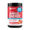 Optimum Nutrition Amino Energy Powder Plus Focus, with BCAA, Electrolytes, and Caffeine, Juicy Strawberry, 30 Servings (Packaging May Vary) view 1