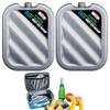 2 Pc Reusable Ice Pack Cooler Lunch Box Wrap Cold Therapy Pain Relief Knee Back view 2