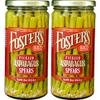 Foster's Hot Pickled Asparagus Spears in a Jar, Spicy Red Pepper, 16oz, 2 Pack, Traditional Pickled Vegetables Recipe over 40 years, Low Calorie Snack, Gluten Free, Fat and Preservative Free Pickles view 1