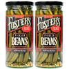 Foster's Hot Pickled Green Beans in a Jar, Spicy Red Pepper, 16oz, 2 Pack, Traditional Pickled Vegetables Recipe over 40 years, Low Calorie Snack, Gluten Free, Fat and Preservative Free Pickles view 1