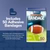 BioSwiss Bandages, Football Shaped Self Adhesive Bandage Set, Latex Free, Sterile Wound Care, 50 Count view 2