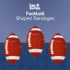 BioSwiss Bandages, Football Shaped Self Adhesive Bandage Set, Latex Free, Sterile Wound Care, 50 Count view 3
