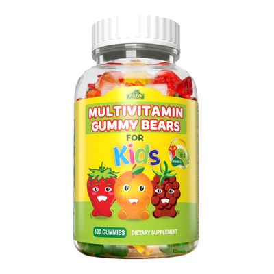 ALFA VITAMINS Multivitamin Gummy Bears for Kids with 13 Essential nutrients Including Vitamin C for Immune Support, Vitamin D3 for Bone-Teeth Health, and Vitamin B12-60 Count