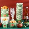 Yungyan 100 Pieces 12oz Football Snack Bowls Paper Game Day Football Bowls Party Supplies Football Serving Dishes for Party Ice Cream Bowls view 2