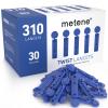 Metene 310 Count 30 Gauge Sterile Lancets for Blood Sugar Test, Dark Blue view 1