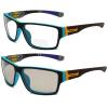 Transition Photochromic Bifocal Reading Glasses for Mens and Womens Square Wrap Around Sports Sunglasses Readers 0~+4.00 (blue, 2.0, multiplier_x) view 1